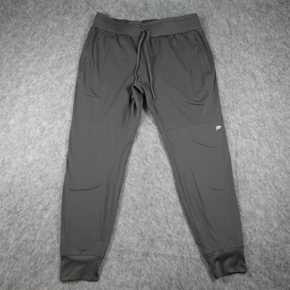 Fabletics Pants Men Large Gray The Altitude Slim Fit Jogger Zipper Pockets